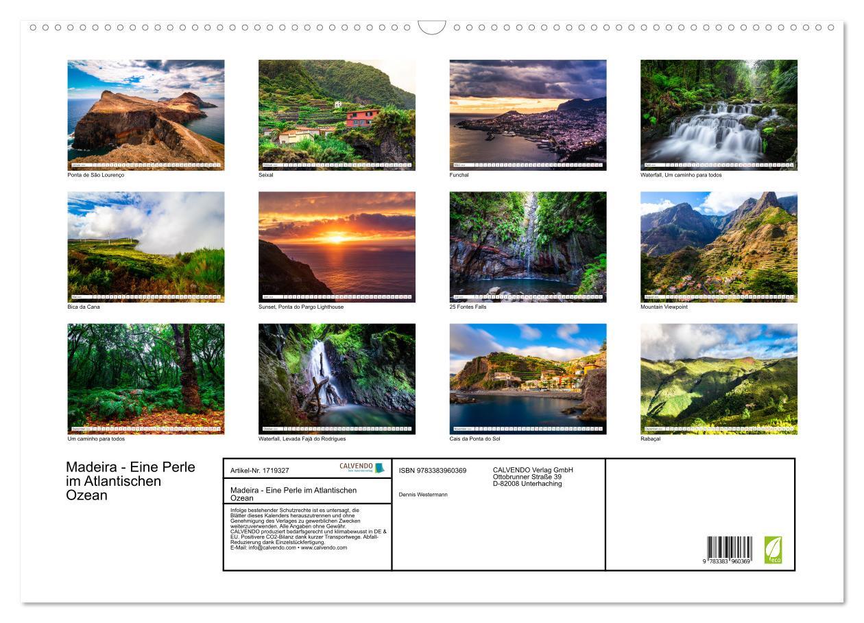 Bild: 9783383960369 | Madeira - Eine Perle im Atlantischen Ozean (Wandkalender 2025 DIN...