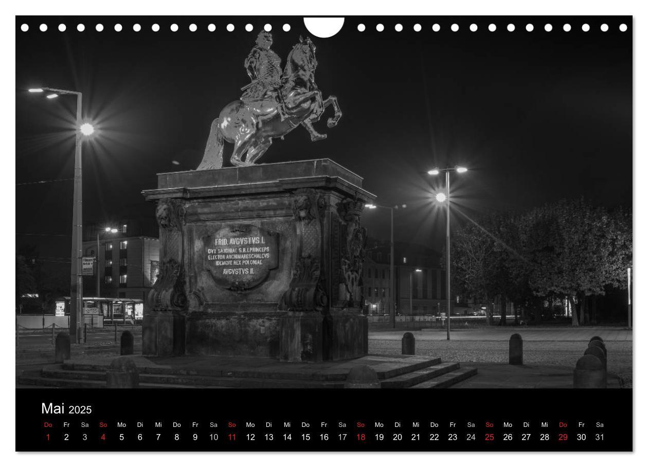 Bild: 9783435637478 | Dresden - Elbflorenz bei Nacht (Wandkalender 2025 DIN A4 quer),...