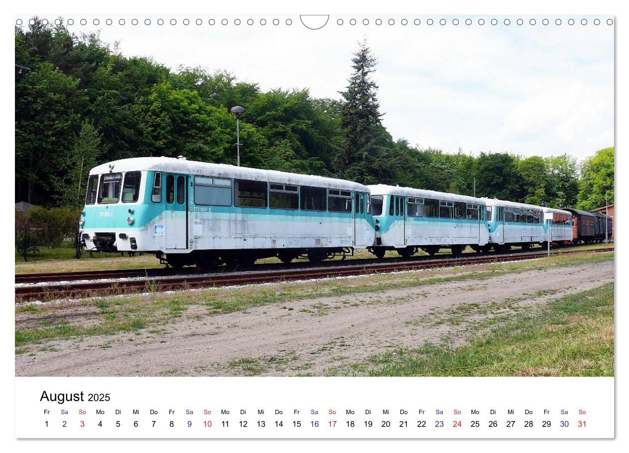 Bild: 9783435501328 | Eisenbahnen auf Usedom (Wandkalender 2025 DIN A3 quer), CALVENDO...