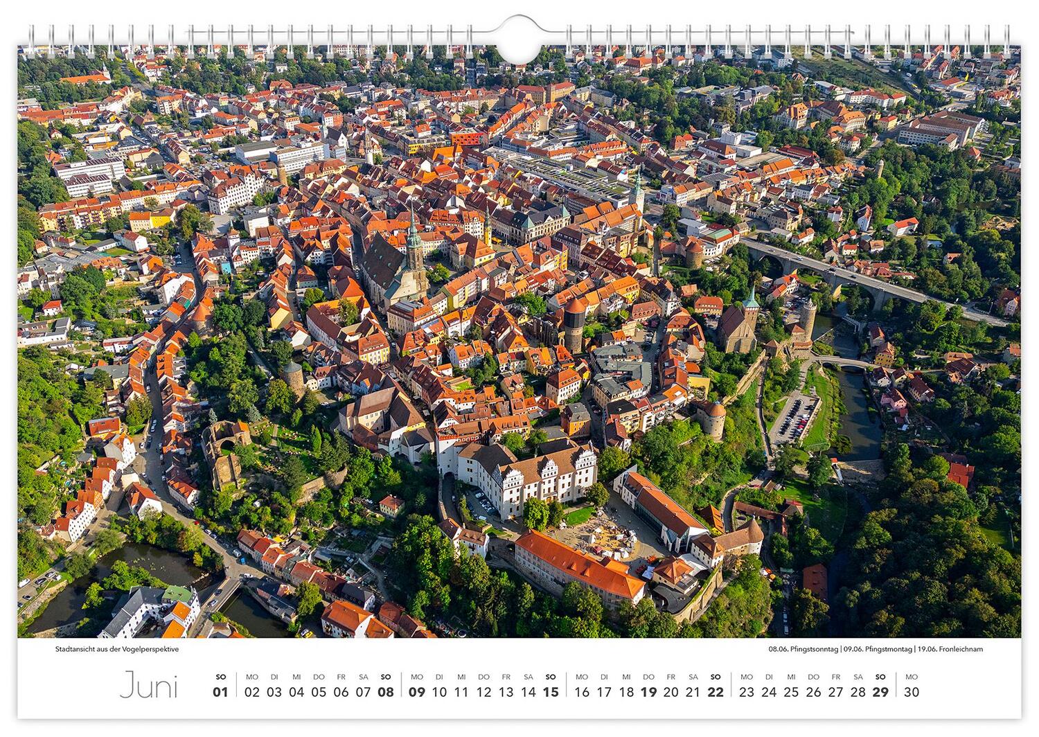 Bild: 9783910680531 | Kalender Bautzen 2025 | 45 x 30 cm weißes Kalendarium | Peter Schubert