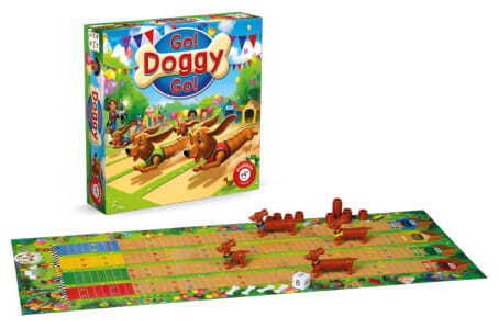 Cover: 9001890723797 | Go, Doggy, Go! (Kinderspiel) | Ein lustiges Dackel-Wettrennen | Spiel