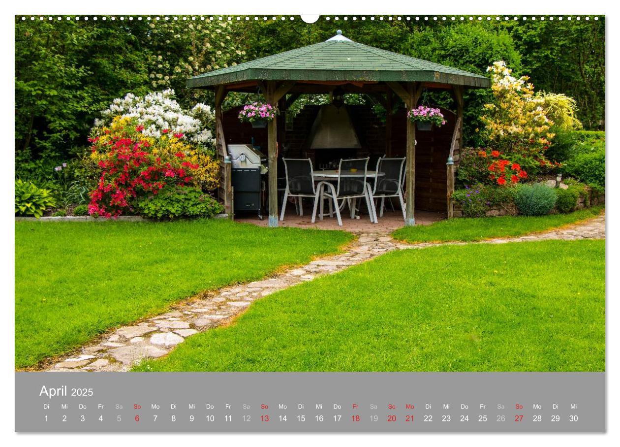 Bild: 9783435608850 | Romantische Garten-Paradiese (Wandkalender 2025 DIN A2 quer),...