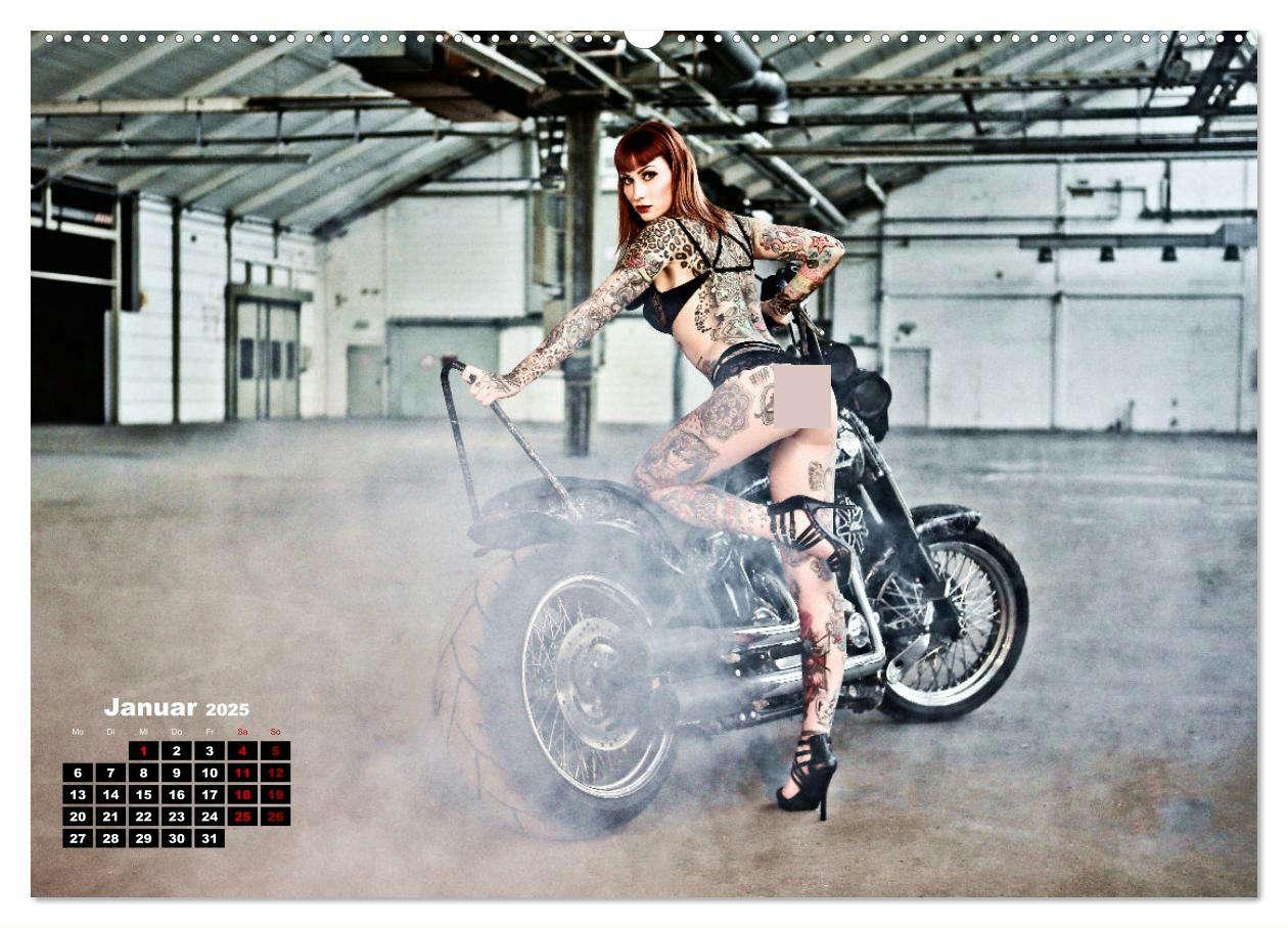 Bild: 9783383964152 | Motorräder und Sexy Girls (Wandkalender 2025 DIN A2 quer), CALVENDO...