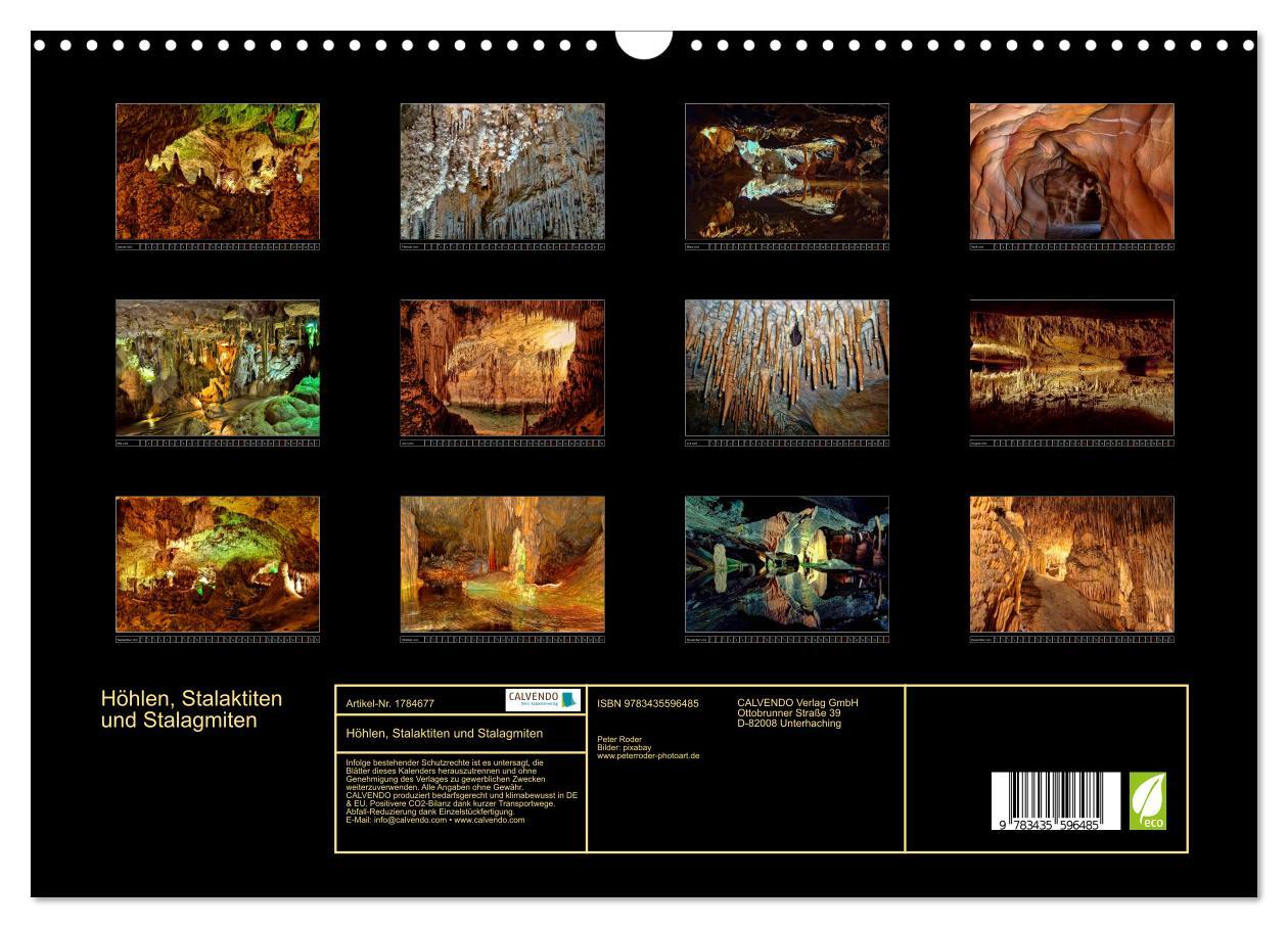 Bild: 9783435596485 | Höhlen, Stalaktiten und Stalagmiten (Wandkalender 2025 DIN A3...