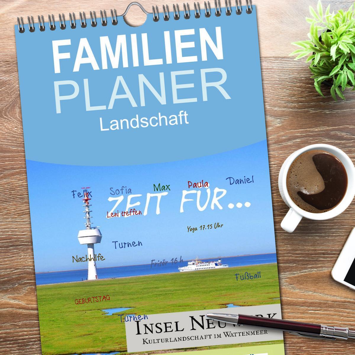 Bild: 9783457106204 | Familienplaner 2025 - Zeit für... Insel Neuwerk - Kulturlandschaft...