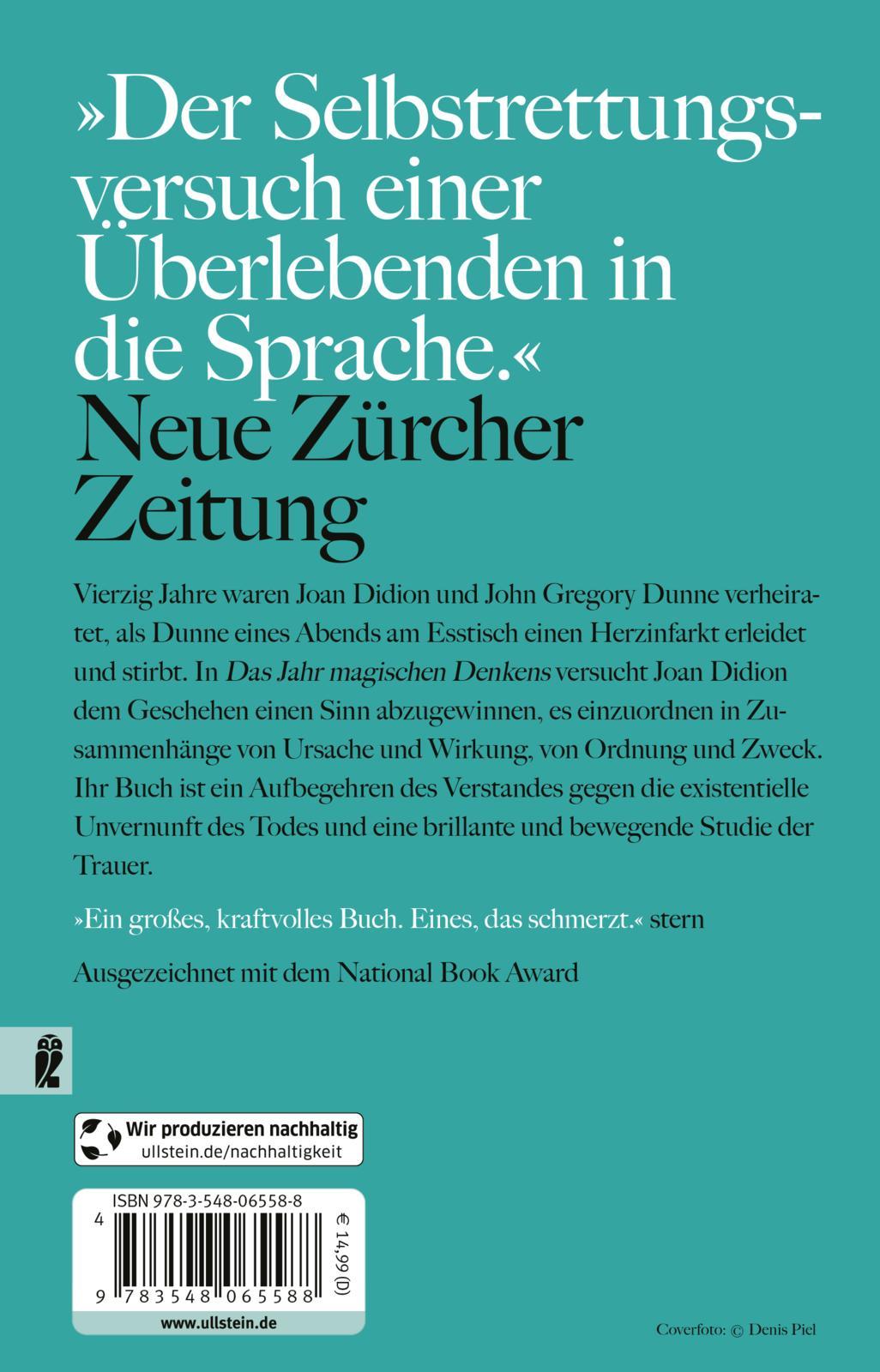 Rückseite: 9783548065588 | Das Jahr magischen Denkens | Joan Didion | Taschenbuch | 256 S. | 2021