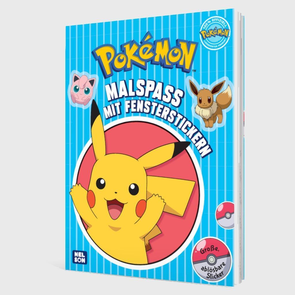 Bild: 9783845125046 | Pokémon Activity-Buch: Malspaß mit Fensterstickern | Taschenbuch