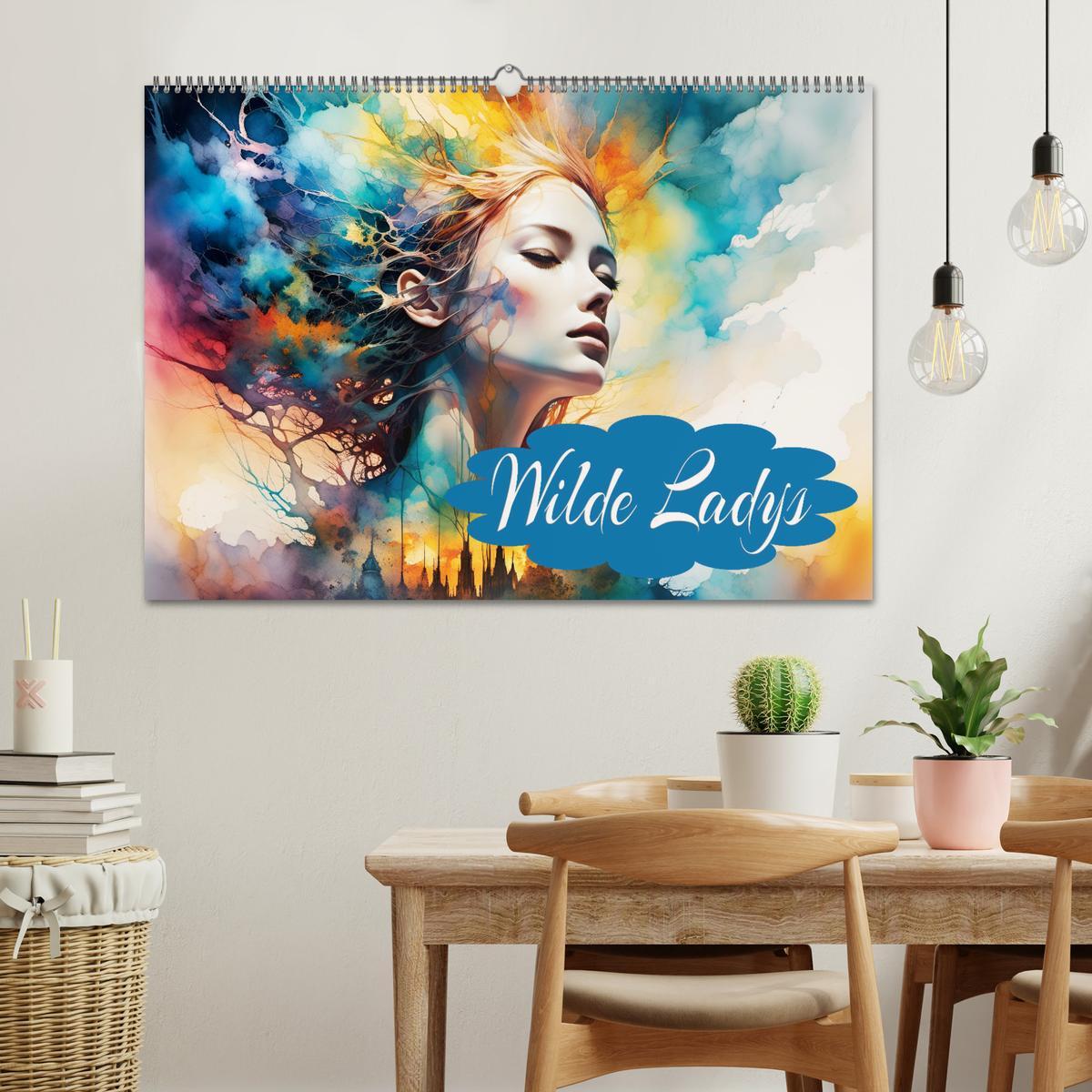 Bild: 9783383816352 | Wilde Ladys (Wandkalender 2025 DIN A2 quer), CALVENDO Monatskalender