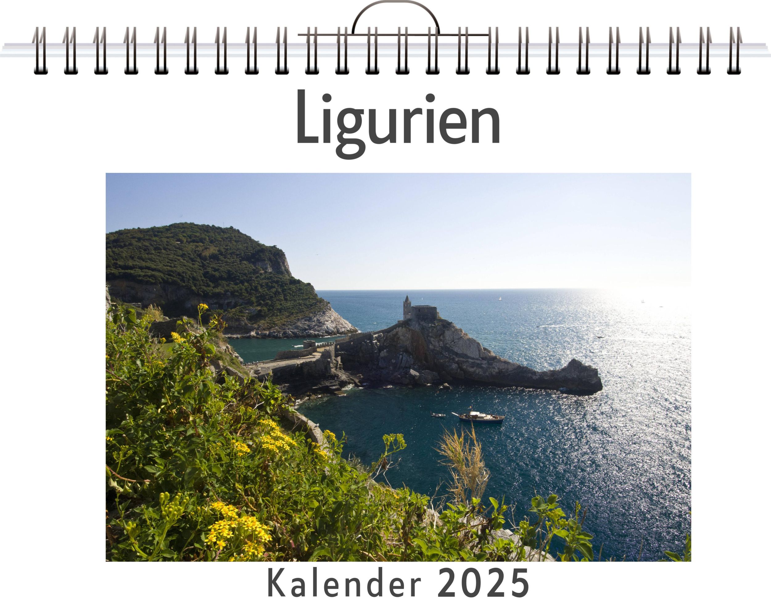 Cover: 9783759123282 | Ligurien - (Wandkalender 2025, Kalender DIN A4 quer, Monatskalender...