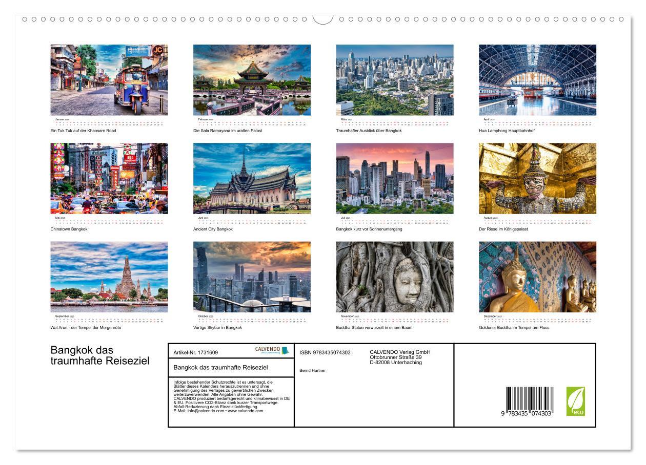 Bild: 9783435074303 | Bangkok das traumhafte Reiseziel (hochwertiger Premium Wandkalender...