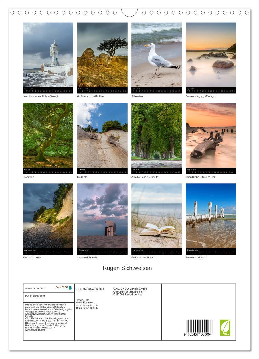 Bild: 9783457063064 | Rügen Sichtweisen (Wandkalender 2025 DIN A3 hoch), CALVENDO...