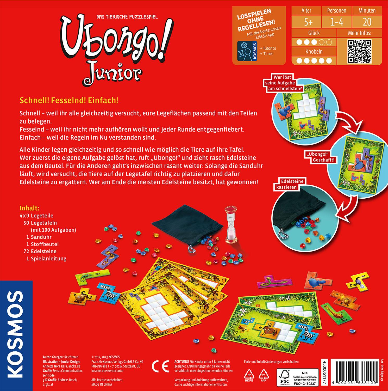 Bild: 4002051683429 | Ubongo Junior | Spiel | Spiel | 683429 | Deutsch | 2023 | Kosmos