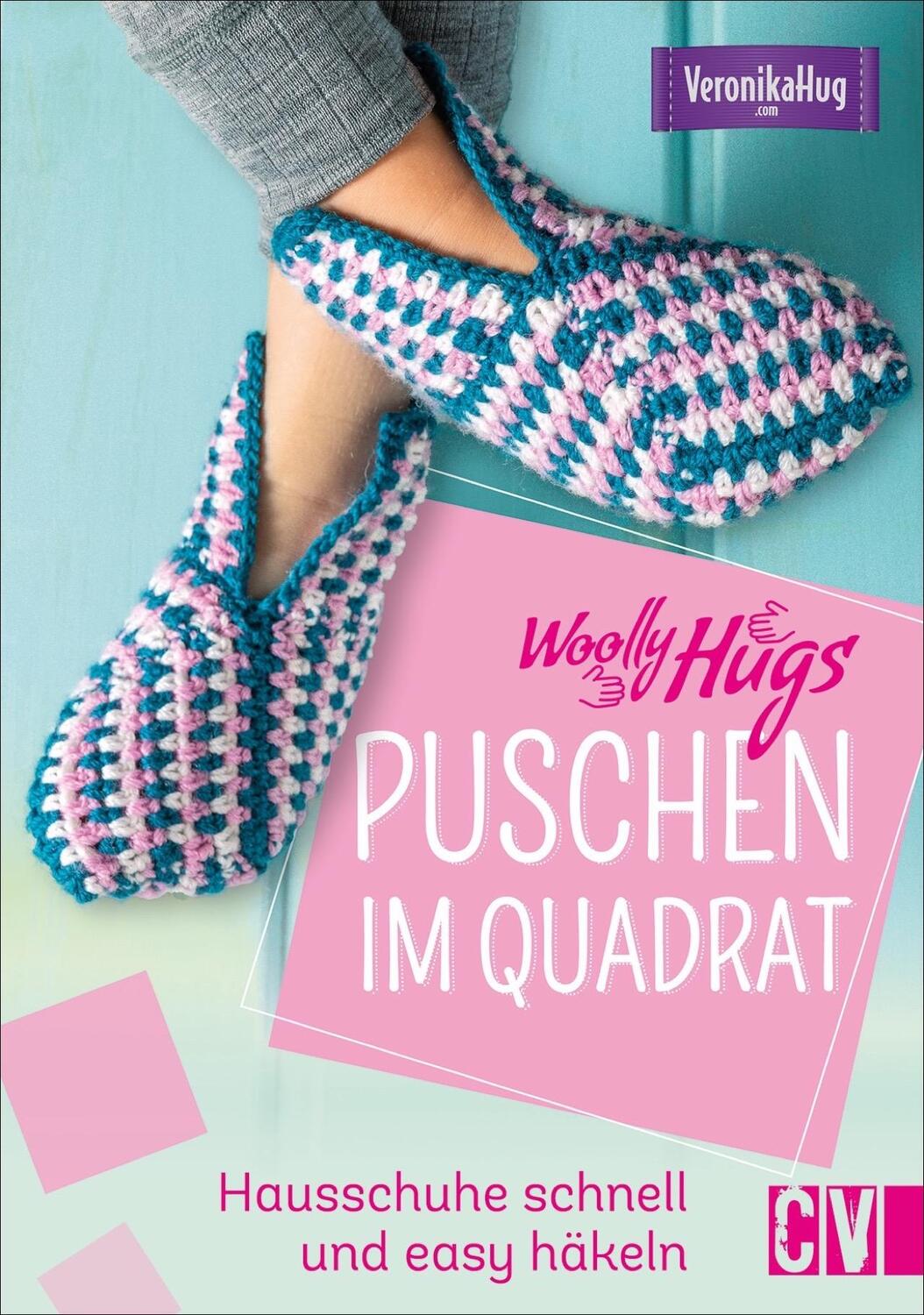 Cover: 9783841066435 | Woolly Hugs Puschen im Quadrat | Hausschuhe schnell und easy häkeln