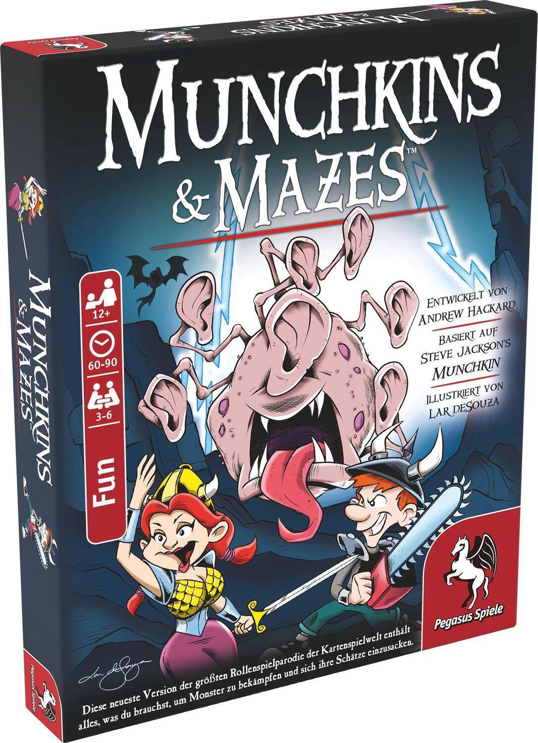 Bild: 4250231729737 | Munchkin & Mazes | Spiel | Deutsch | 2021 | Pegasus Spiele GmbH