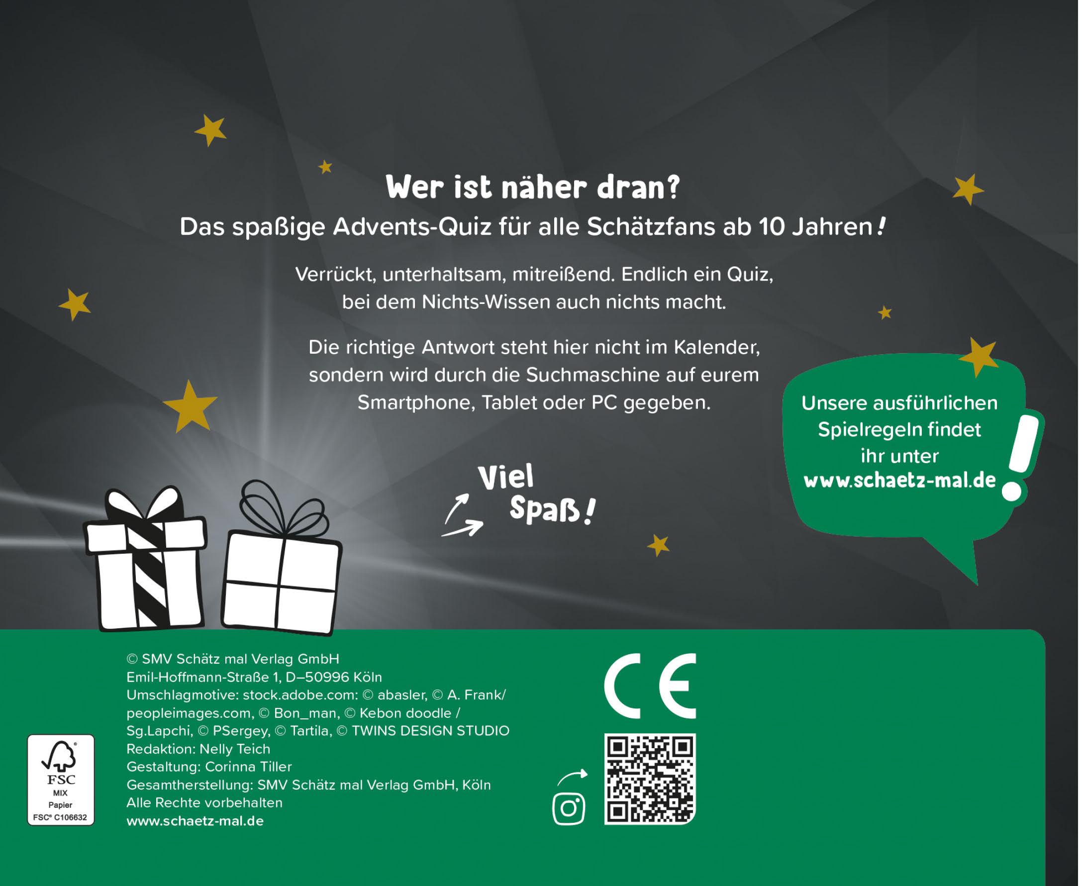 Rückseite: 9783989760301 | Schätz mal! Adventskalender | Taschenbuch | 48 S. | Deutsch | 2024