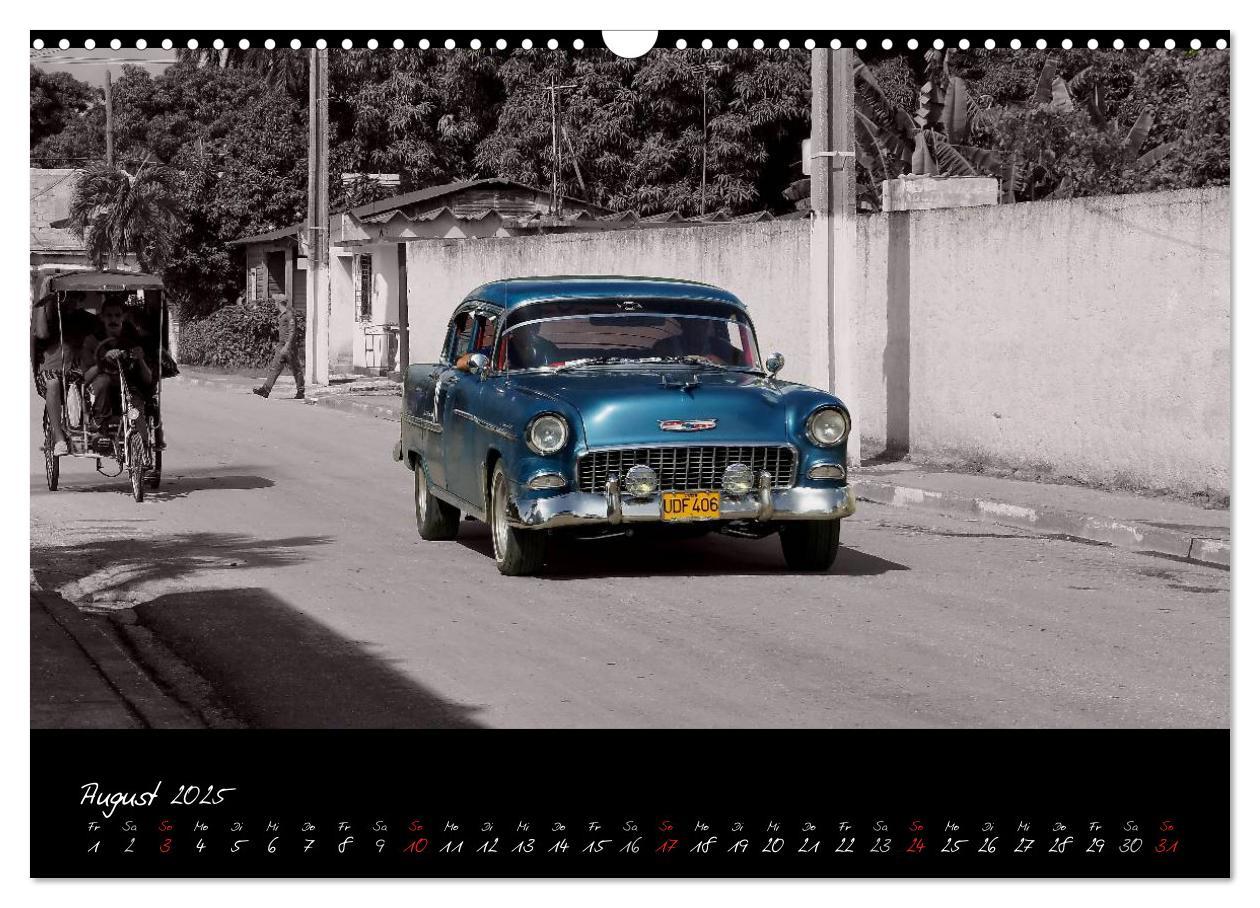 Bild: 9783435828630 | Kuba und die Oldtimer (Wandkalender 2025 DIN A3 quer), CALVENDO...