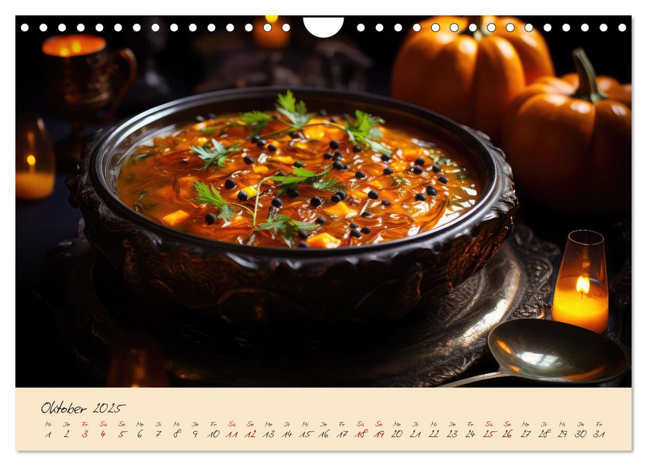 Bild: 9783383857607 | Gothic Food (Wandkalender 2025 DIN A4 quer), CALVENDO Monatskalender