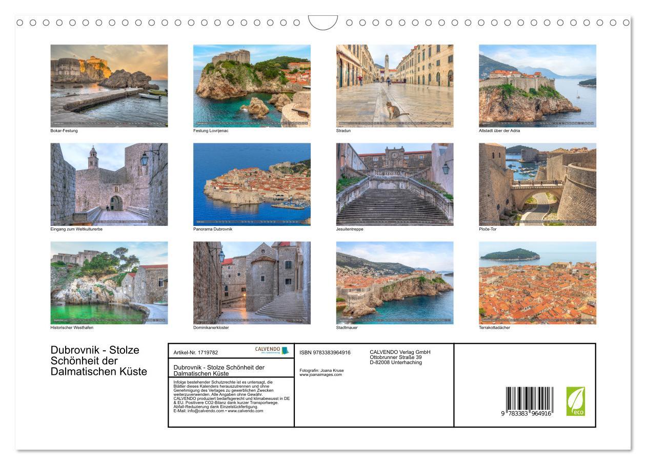 Bild: 9783383964916 | Dubrovnik - Stolze Schönheit der Dalmatischen Küste (Wandkalender...