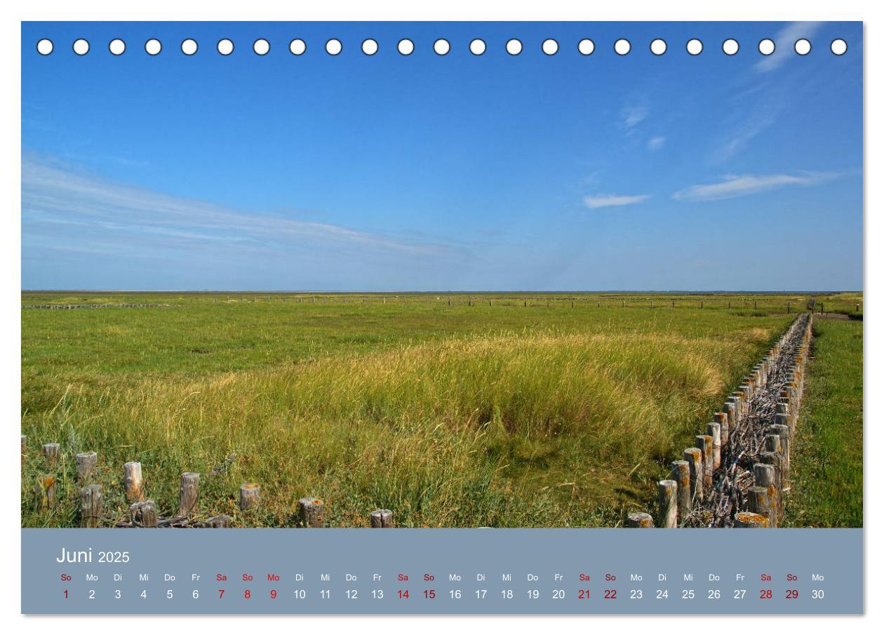 Bild: 9783435453474 | Westerhever (Tischkalender 2025 DIN A5 quer), CALVENDO Monatskalender