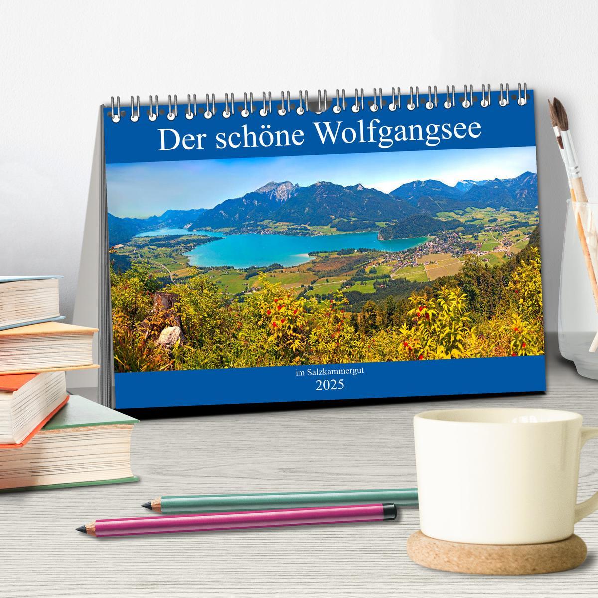 Bild: 9783435385140 | Der schöne Wolfgangsee im Salzkammergut (Tischkalender 2025 DIN A5...