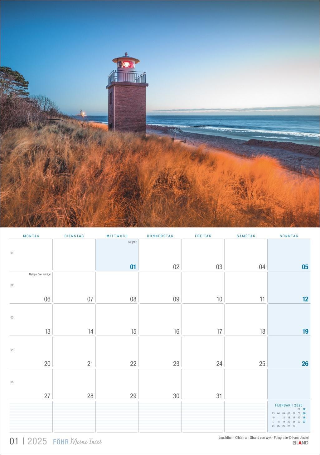 Bild: 9783964023452 | Föhr ...meine Insel Kalender 2025 | Eiland | Kalender | 13 S. | 2025