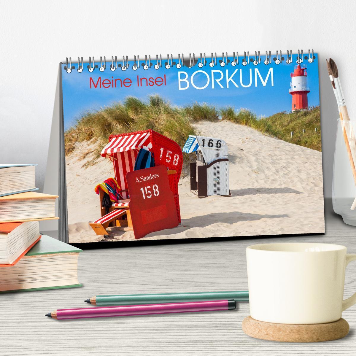 Bild: 9783383948107 | Meine Insel Borkum (Tischkalender 2025 DIN A5 quer), CALVENDO...