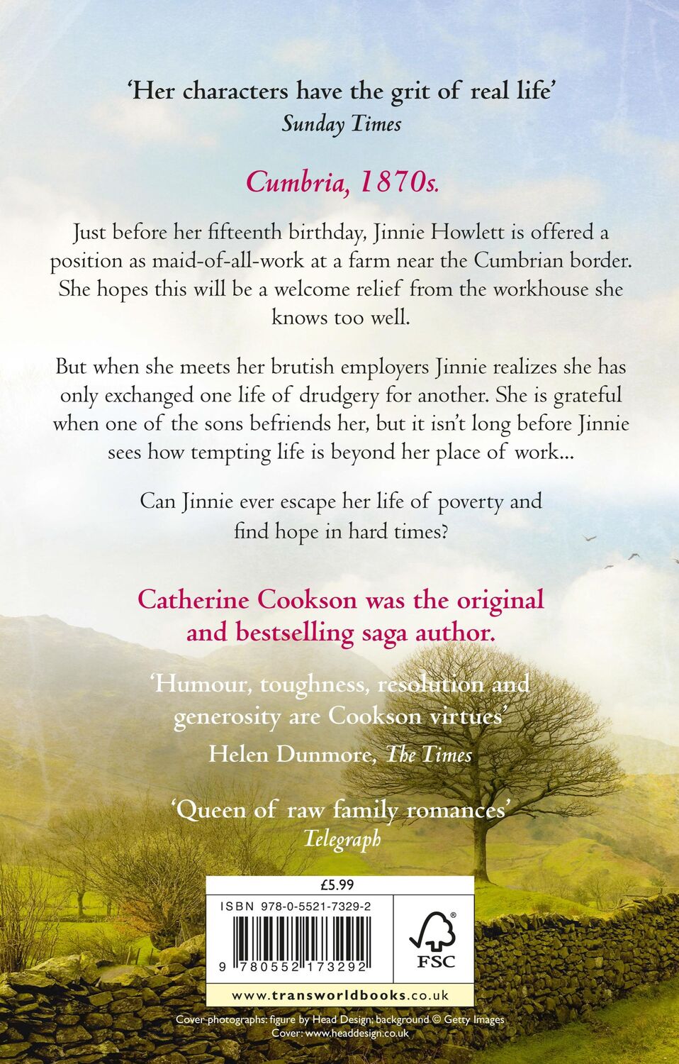 Rückseite: 9780552173292 | The Tinker's Girl | Catherine Cookson | Taschenbuch | Englisch | 2016