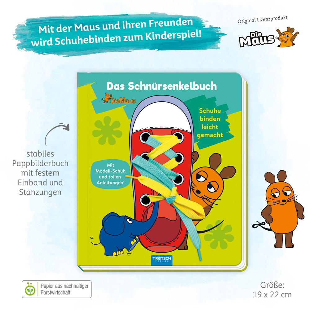 Bild: 9783965523524 | Trötsch die Maus Das Schnürsenkelbuch Pappenbuch | Co.KG | Buch | 2020