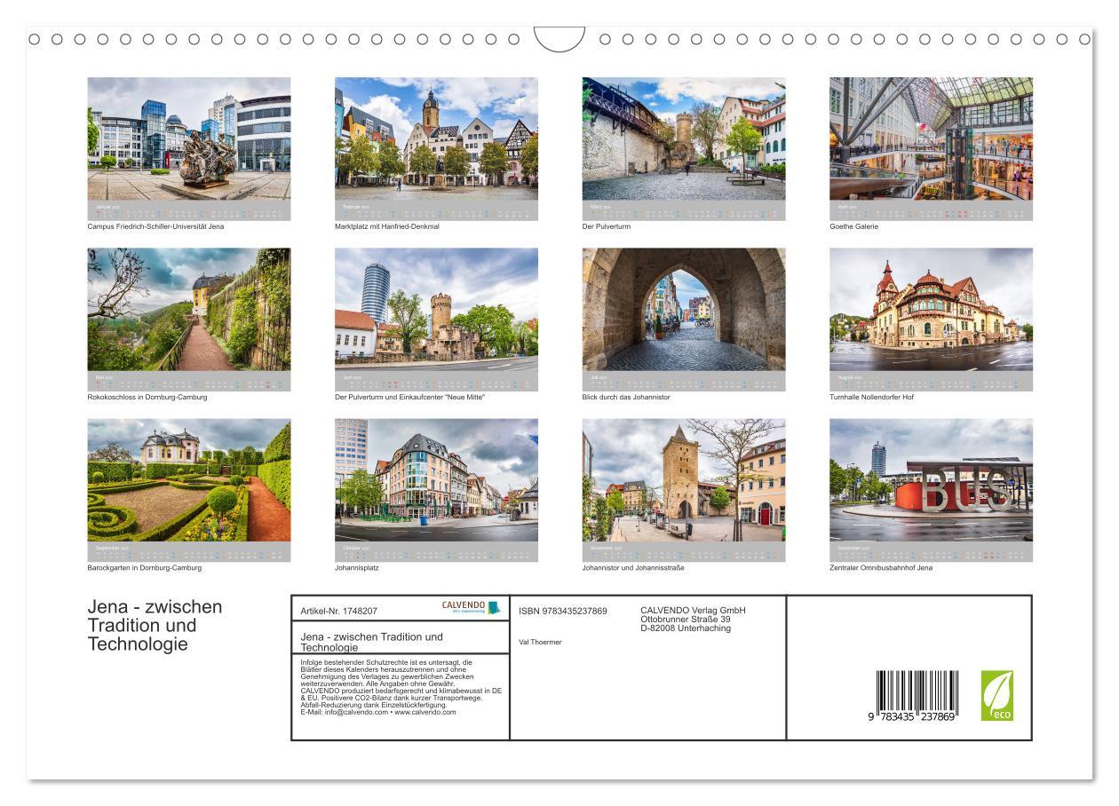 Bild: 9783435237869 | Jena - zwischen Tradition und Technologie (Wandkalender 2025 DIN A3...