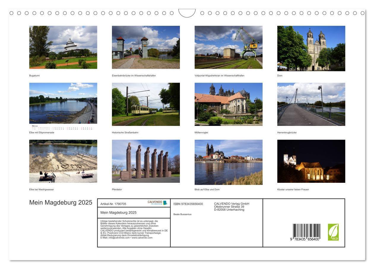 Bild: 9783435656400 | Mein Magdeburg 2025 (Wandkalender 2025 DIN A3 quer), CALVENDO...