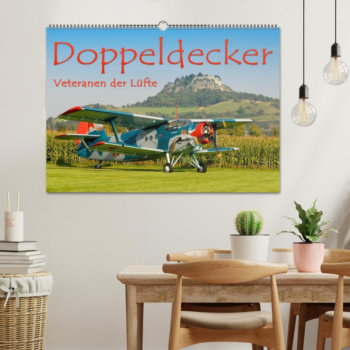 Bild: 9783435785278 | Doppeldecker - Veteranen der Lüfte (Wandkalender 2025 DIN A2 quer),...