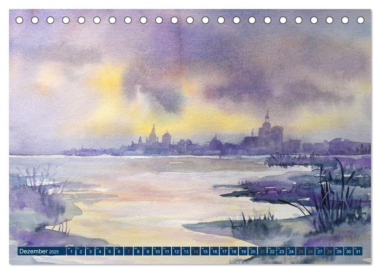 Bild: 9783435074082 | Rügen Impressionen in Aquarell (Tischkalender 2025 DIN A5 quer),...