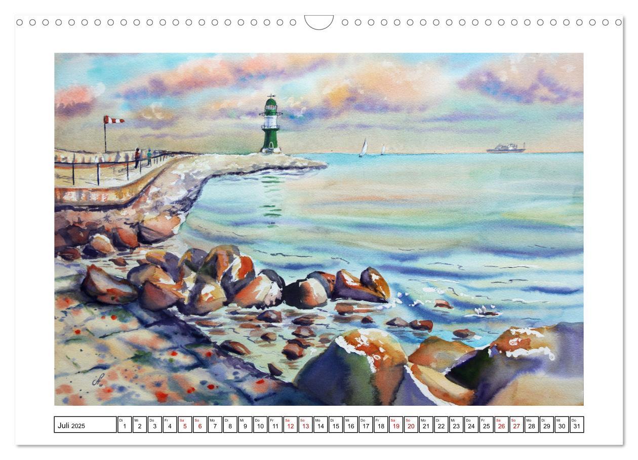 Bild: 9783383980626 | Norddeutschland in Aquarell (Wandkalender 2025 DIN A3 quer),...