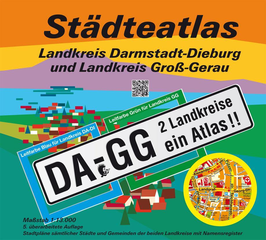 Cover: 9783931273972 | Städteatlas Landkreis Darmstadt-Dieburg und Landkreis Groß-Gerau...