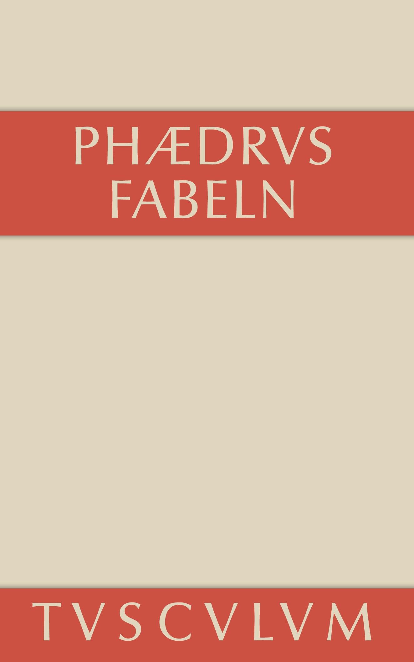 Cover: 9783110356076 | Fabeln | Lateinisch-deutsch | Phaedrus | Buch | 272 S. | Deutsch