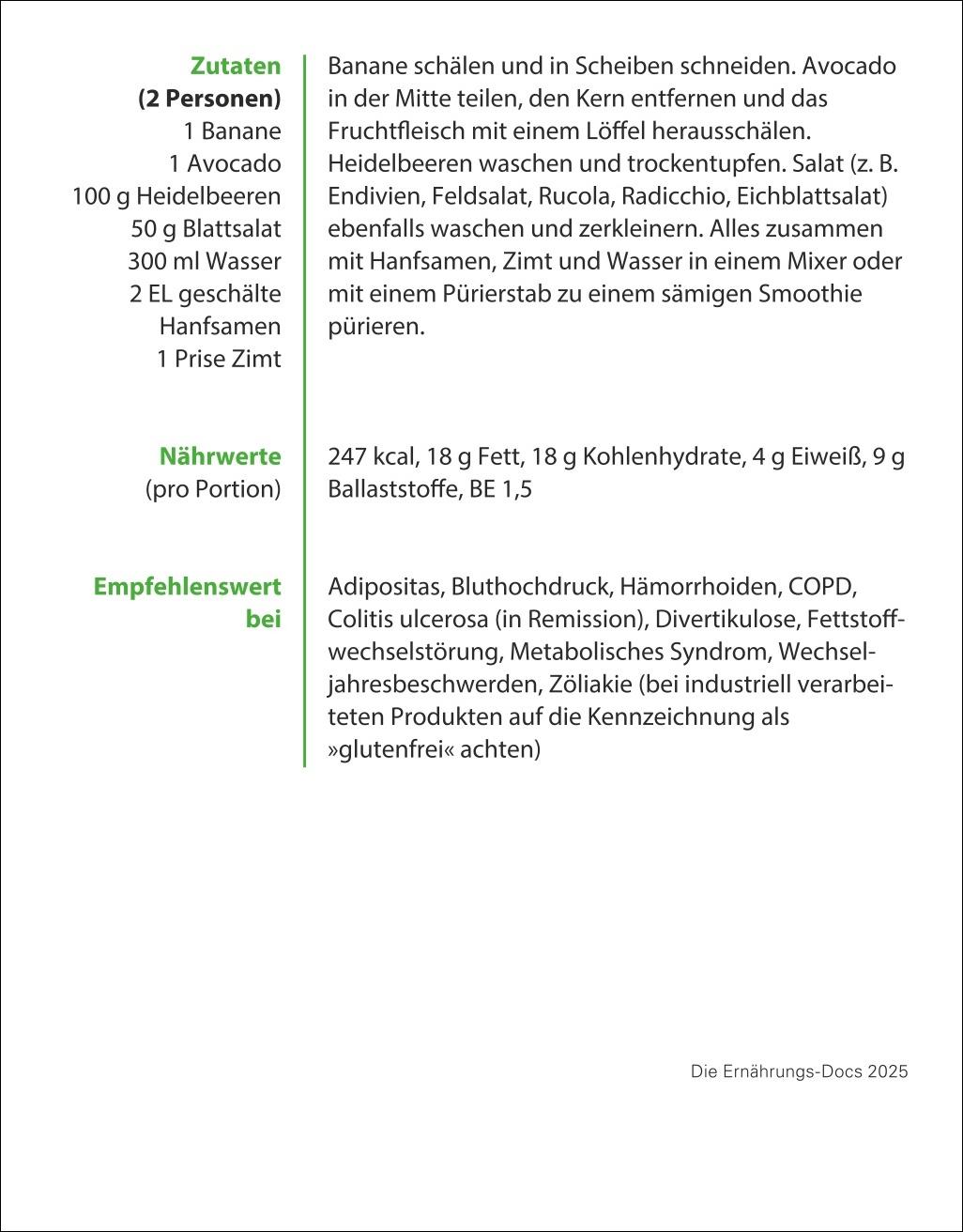 Bild: 9783756409105 | Die Ernährungs-Docs - Gesund durch das Jahr Tagesabreißkalender 2025