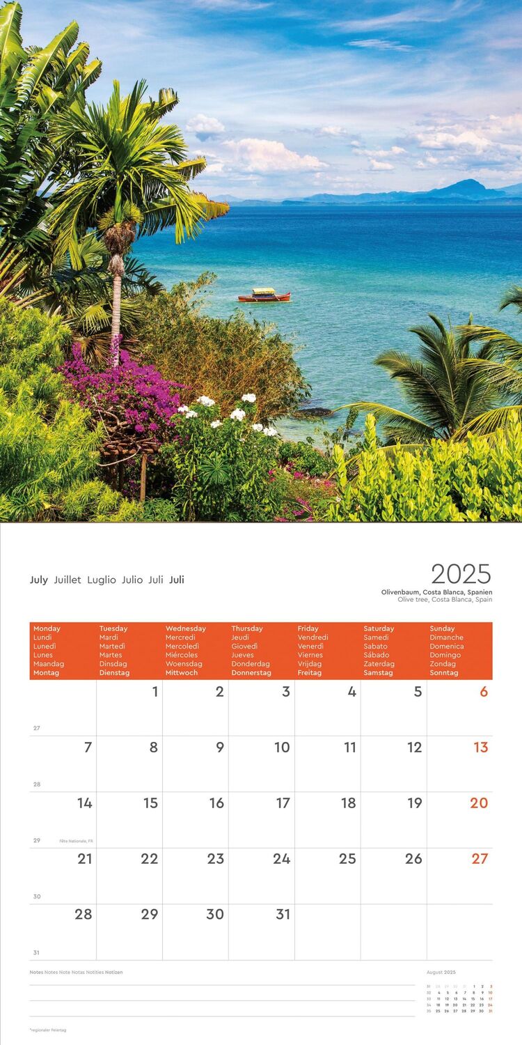 Bild: 9783965914049 | Summertime - KUNTH Broschurkalender 2025 | Kalender | 28 S. | Deutsch