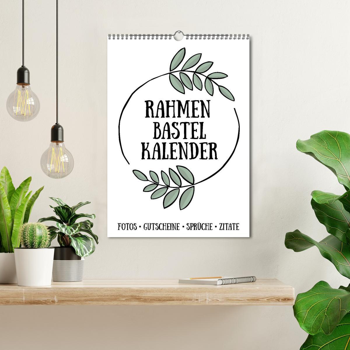 Bild: 9783435963645 | Rahmen Bastel-Kalender - DIY Fotos-Sprüche-Zitate (Wandkalender...