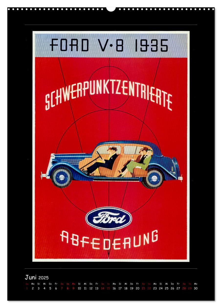 Bild: 9783435906130 | Historische Automobilplakate (Wandkalender 2025 DIN A2 hoch),...