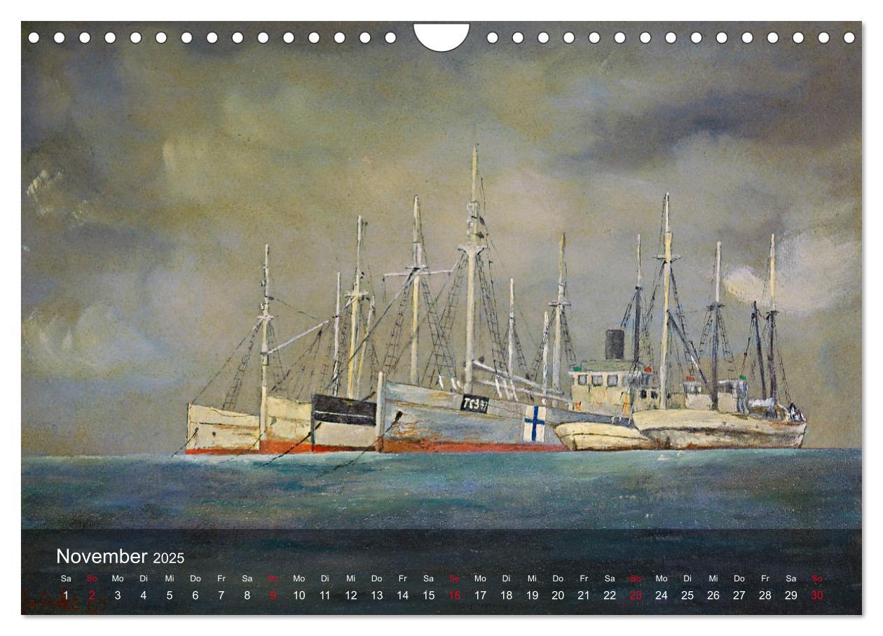 Bild: 9783435405299 | Segel am Horizont - Marinemaler Alfred Jahnke (Wandkalender 2025...