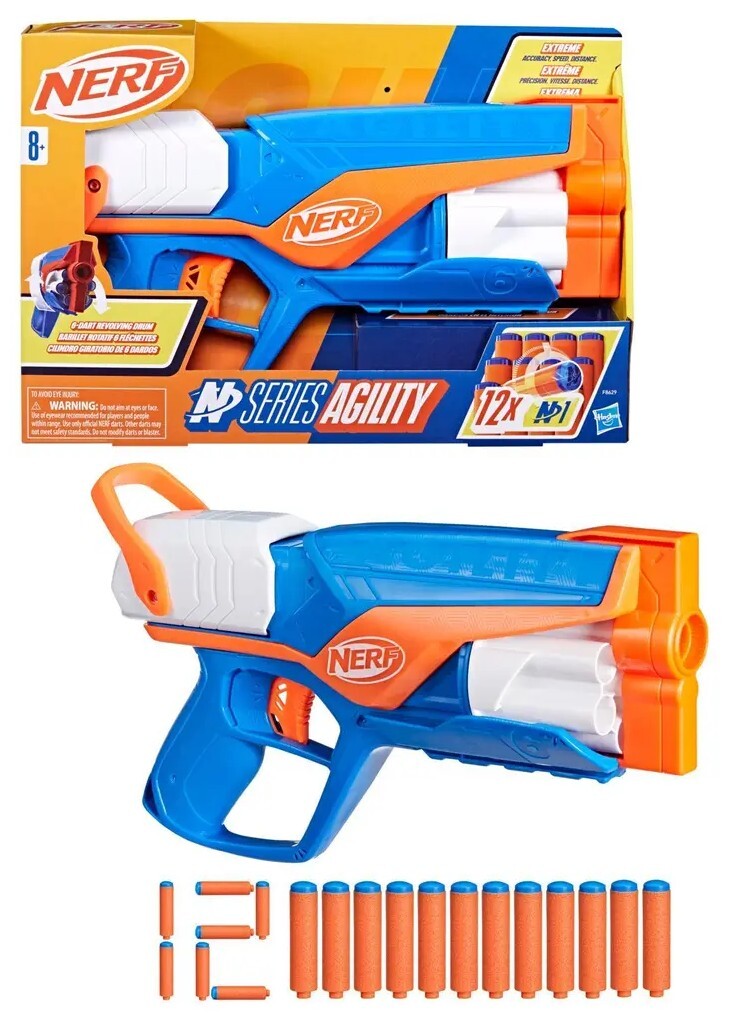 Cover: 5010996206466 | Hasbro F8629EU4 - Nerf N Series Agility, High-Performance Dart-Blaster