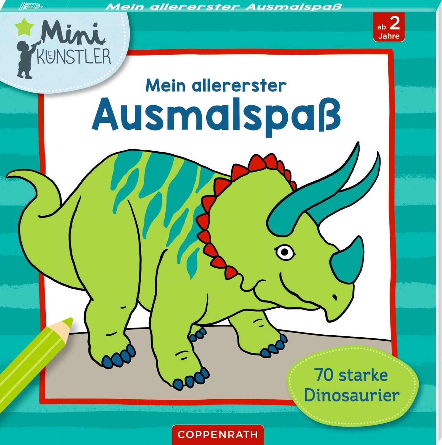 Cover: 9783649647522 | Mein allererster Ausmalspaß | 70 starke Dinosaurier | Frey-Spieker