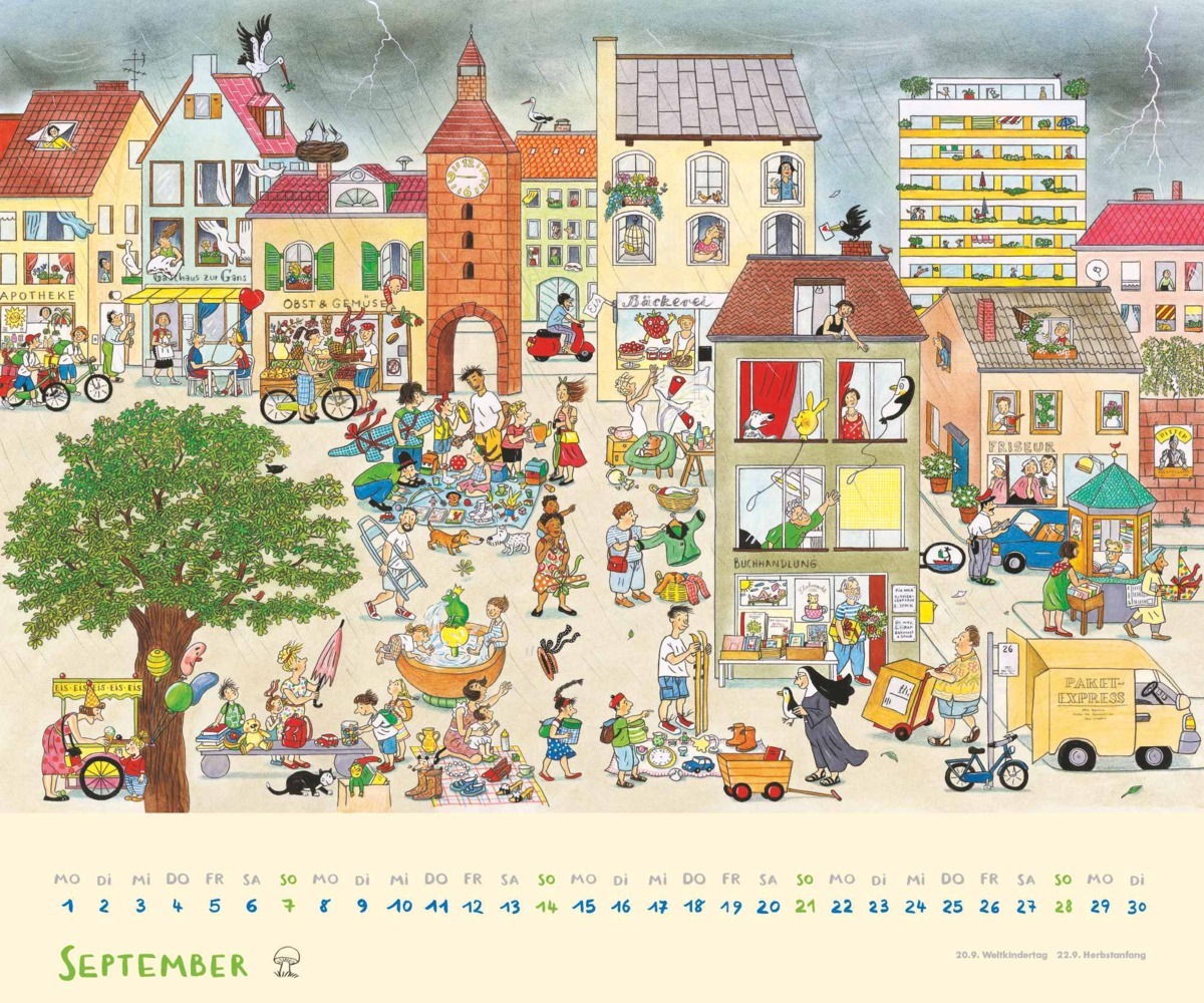 Bild: 4250809653143 | DUMONT - Wimmel-Kalender 2025 Wandkalender, 60x50cm, Kinderkalender...