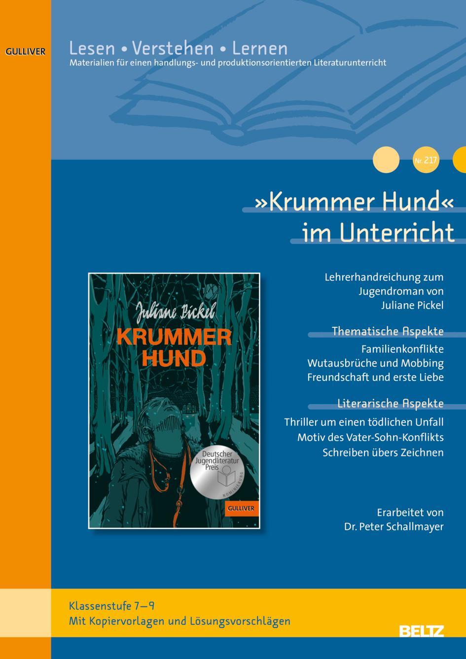 Cover: 9783407720283 | 'Krummer Hund' im Unterricht | Peter Schallmayer | Broschüre | 32 S.