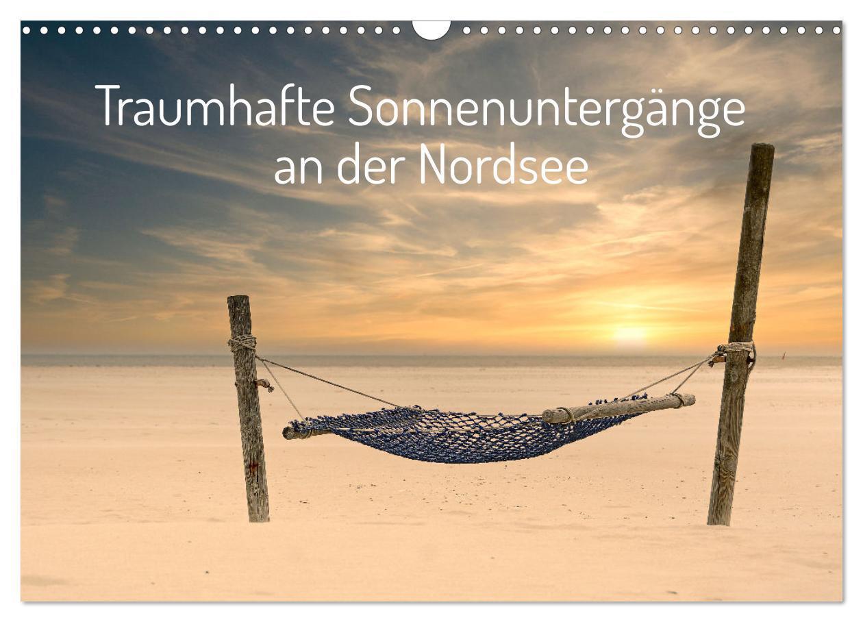 Cover: 9783435037018 | Traumhafte Sonnenuntergänge an der Nordsee (Wandkalender 2025 DIN...