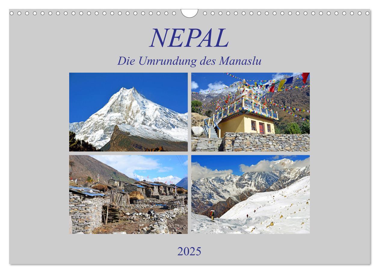 Cover: 9783435251940 | NEPAL, die Umrundung des Manaslu (Wandkalender 2025 DIN A3 quer),...