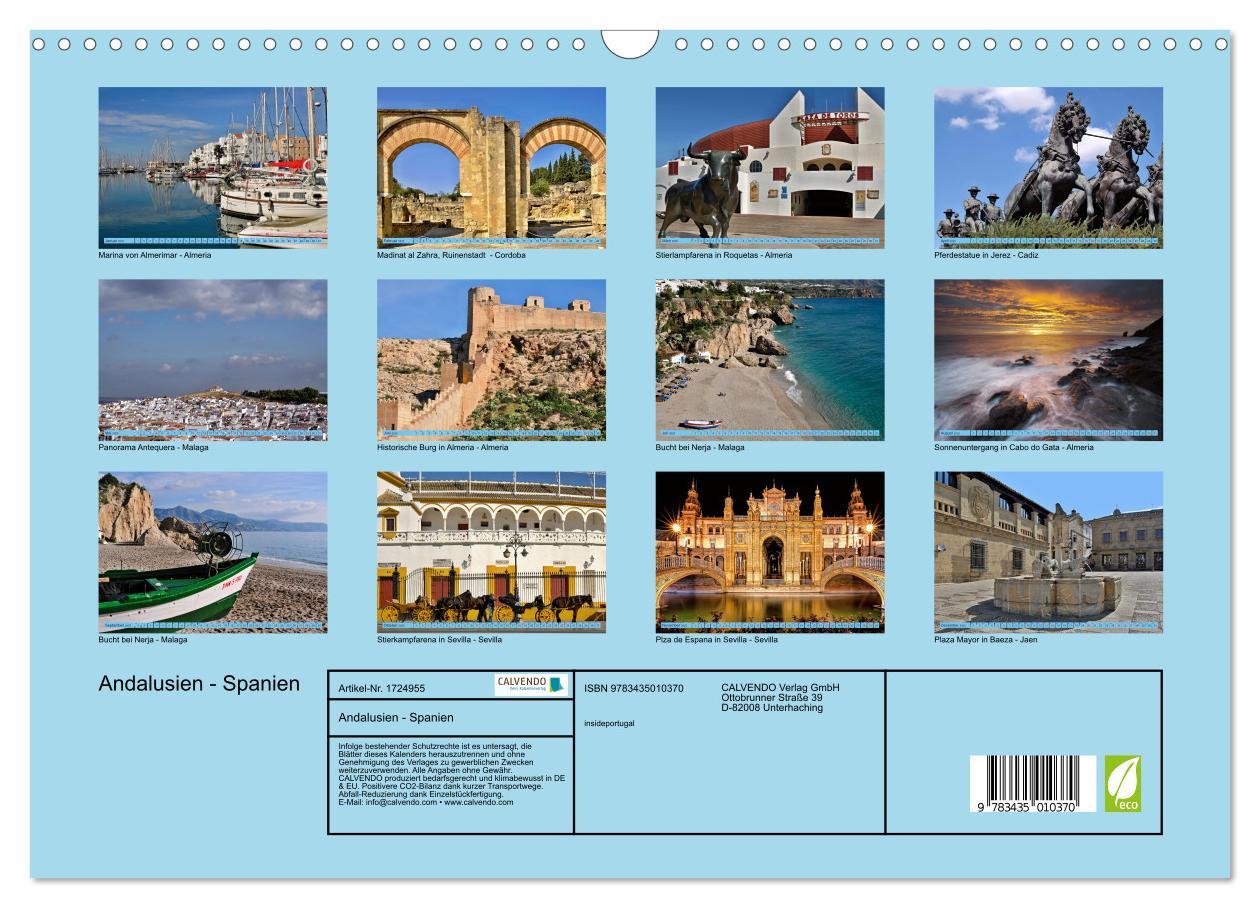 Bild: 9783435010370 | Andalusien - Spanien (Wandkalender 2025 DIN A3 quer), CALVENDO...