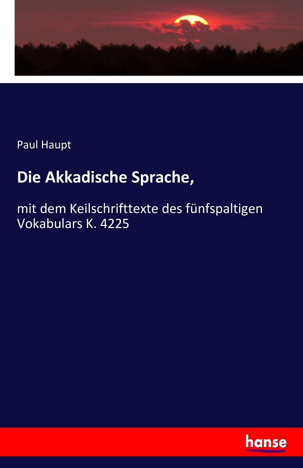 Cover: 9783743482753 | Die Akkadische Sprache, | Paul Haupt | Taschenbuch | Paperback | 96 S.