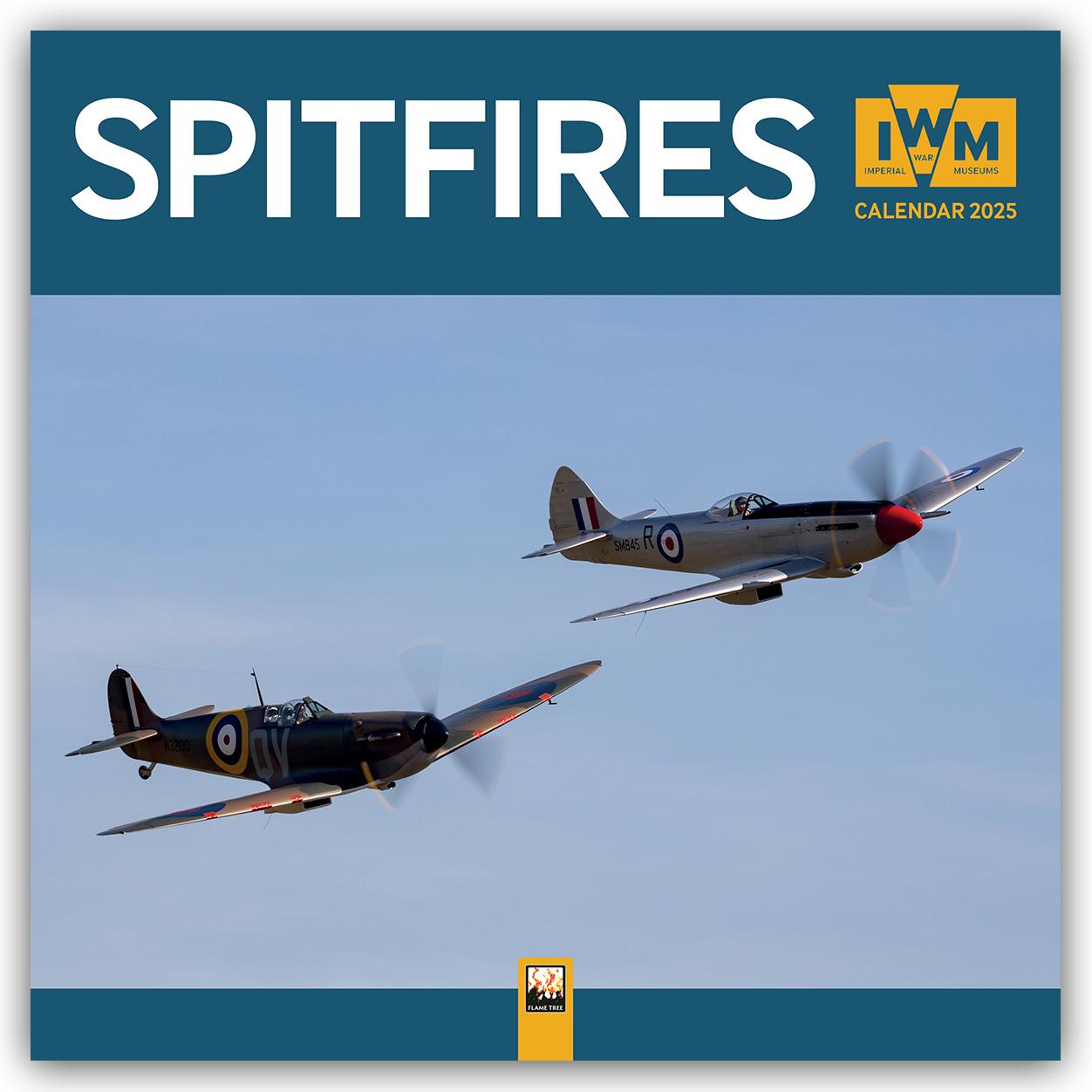 Cover: 9781835620656 | Imperial War Museums: Spitfires Wall Calendar 2025 (Art Calendar)