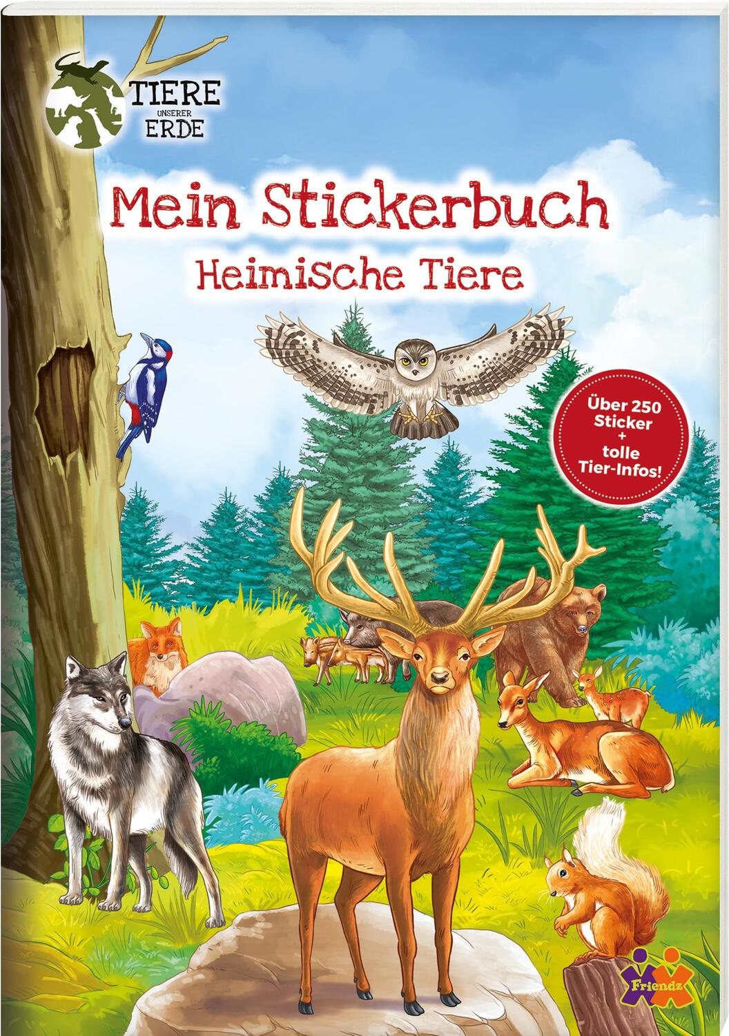 Cover: 9783863185831 | Tiere unserer Erde. Meine Stickerwelt. Heimische Tiere | Broschüre